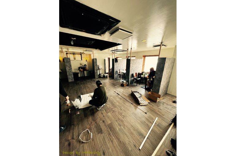 大船　飲食店店舗工事　施工風景