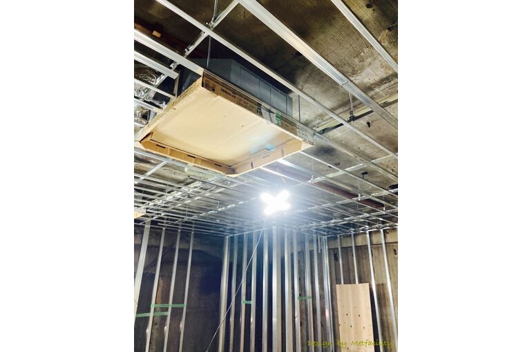 銀座　寿司店 新装工事 下地組状況