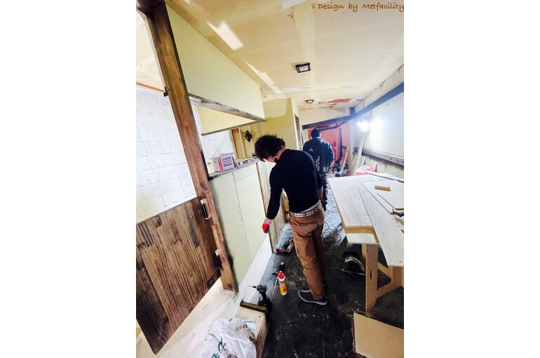 横浜市　沖縄料理店　新装工事　造作風景